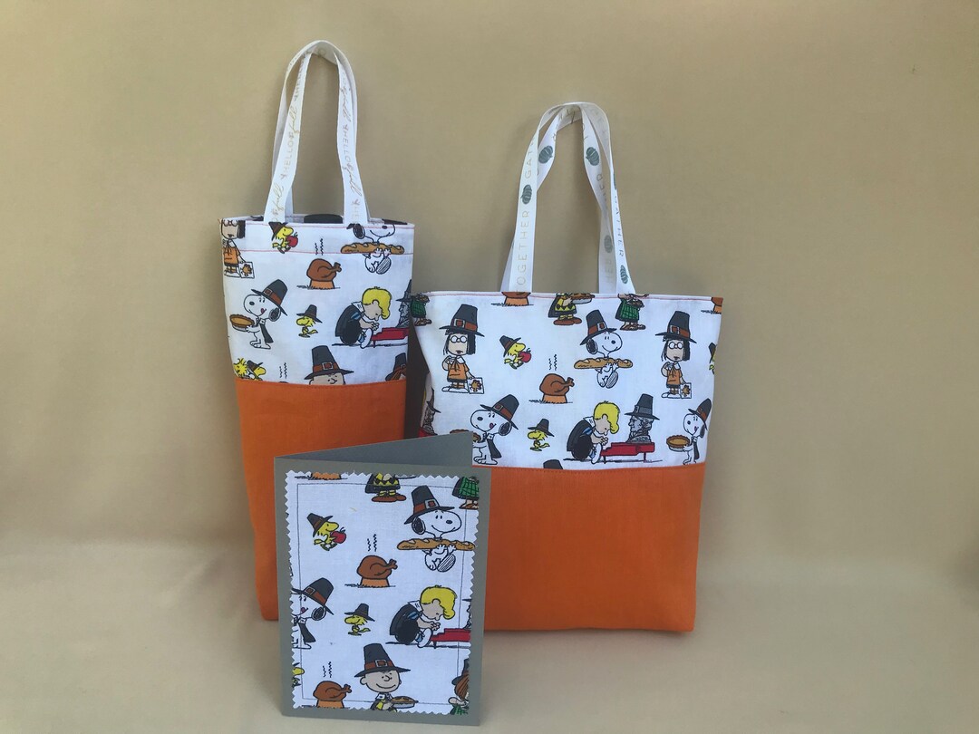 Thanksgiving Fabric Gift Bag Fabric Gift Bag Ecofriendly Etsy