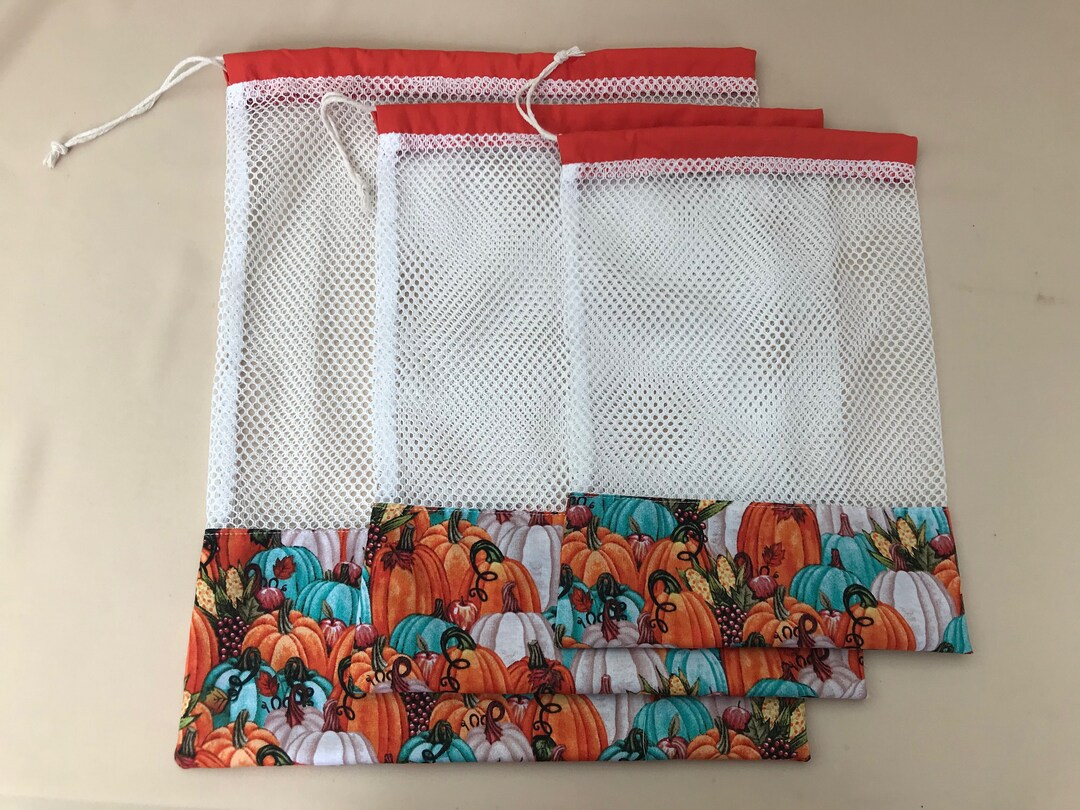 Fabric Produce Bags Single or Set Veggie/fruit Mesh Bags Set Etsy