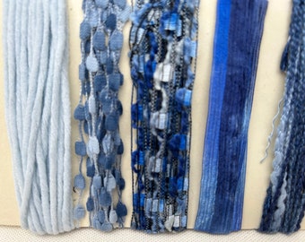 Multicolor Yarn Sampler: Fiber Embellishments for Mixed Media Arts