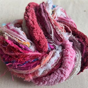 50 meter flerfärgat garnprov: Konstpaket med blandade fibrer