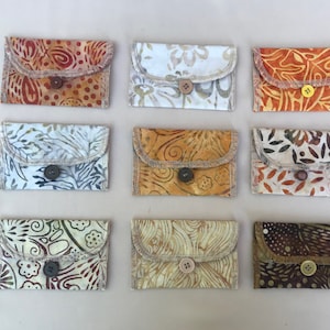 Porta tarjetas de regalo Batik, Porta tarjetas de regalo de tela, Porta tarjetas de regalo reutilizable, Sobre de tela para tarjetas de regalo, Porta tarjetas de presentación,