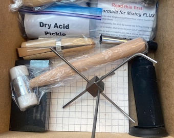 Beginning Silversmithing Tool Kit –  Bonus Video Course + 40+ Professional Jewelry Making & Soldering Tools + now includes a Material Kit!