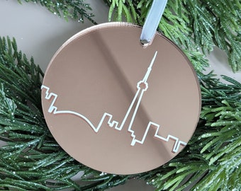 Toronto Skyline Ornament  | Toronto Gifts | CN Tower Ornament | Christmas Decoration