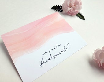 Will You Be My Bridesmaid Card | Bruidsmeisje Voorstel Kaart | Trouwkaarten | Wees mijn bruidsmeisjeskaart