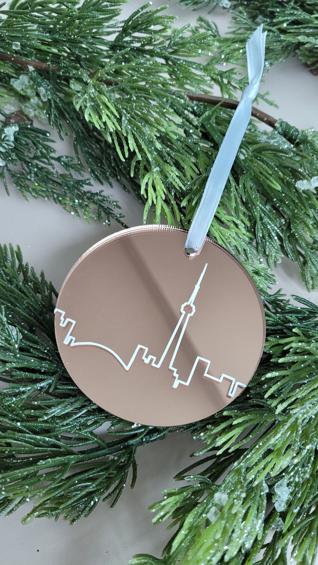 Toronto Skyline Ornament Toronto Gifts CN Tower Ornament Christmas