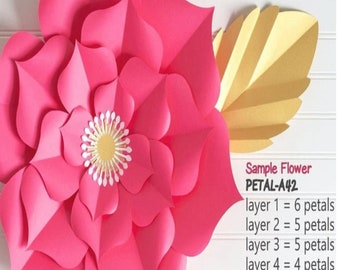 Paper Flower SVG TEMPLATES SET of 50 Petals 4 Bases 6 - Etsy UK Paper Flower SVG TEMPLATES SET of 50 Petals 4 Bases 6 - Etsy UK