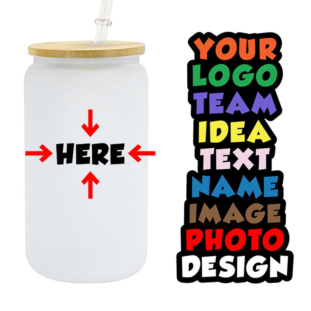 16 oz Sunshine Glass Beer Can with Bamboo Lid and Straw – CTM Photo Gifts,  LLC