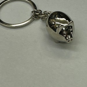 Engravable Pig Keyring