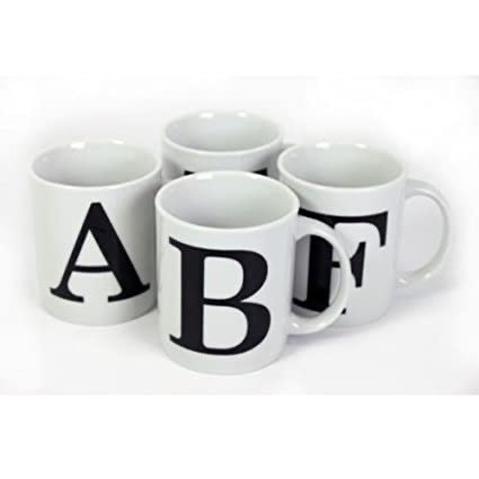 Personalised Initial Mugs, Letter Mugs, Birthday Gift, Mothers Day Gift