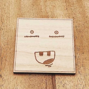 Scar Buddy 2x2 Wooden Pin, Transgender, Nonbinary, FTM Trans, Pride, Equality, LGBT, Top Surgery