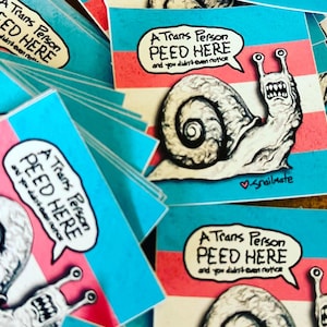 20 pack Trans Peed Stickers, Transgender, Nonbinary sticker, FTM Trans, MTF Trans, Pride, Equality, LGBT