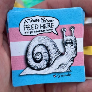 20 pack Trans Peed Stickers, Transgender, Nonbinary sticker, FTM Trans, MTF Trans, Pride, Equality, LGBT