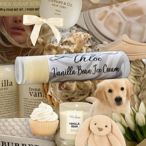 Vanilla Bean Ice Cream Lip Balm: All Natural Handmade Chapstick