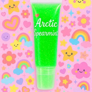 Arctic Spearmint Flavored Lip Gloss: High Shine, Nonsticky, Hydrating