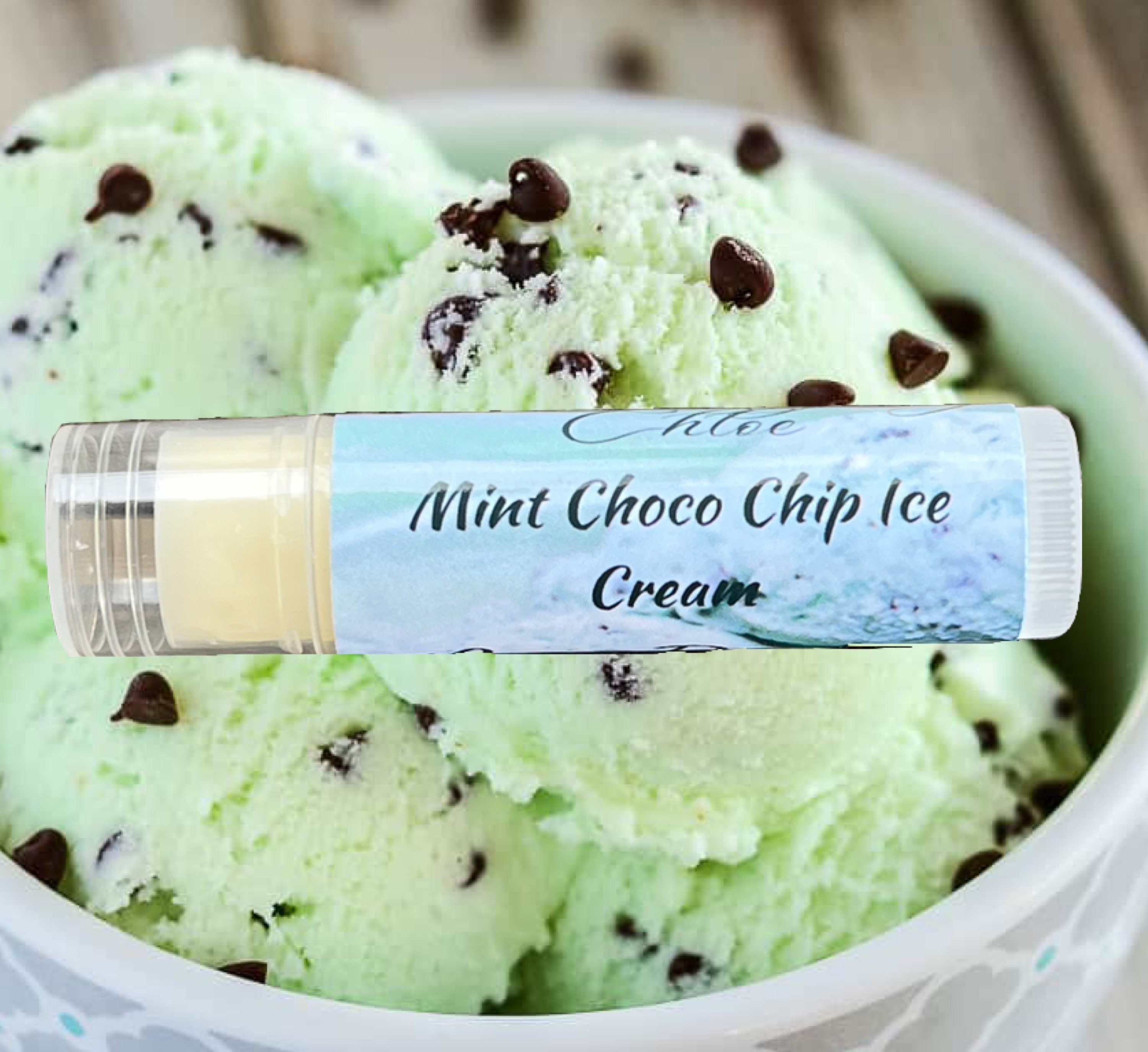 Lip Balm Mint Choco Chip Ice Cream Flavored 1 Included - Etsy