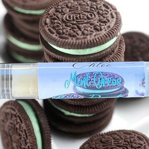 Mint Cookies Flavored Lip Balm| Moisturizing & Healing Lip Balm| Handmade All Natural Chapstick for Dry Lips| Gift Under 10