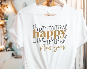 Funny New Year Shirt: Trendy 2025 Tee, Happy New Years Shirts, Christmas T-shirt Gift
