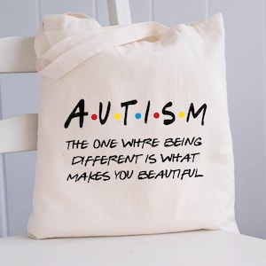 Autism Awareness Tote Bag, Autism Bag, Trendy Autism Tote Bag , Autism Speaks Teacher Bag, Special Education Tote Bag, Autism Gift Bag