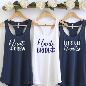 Bachelorette Party Tank Top: Last Sail Before the Veil, Captain Bride
