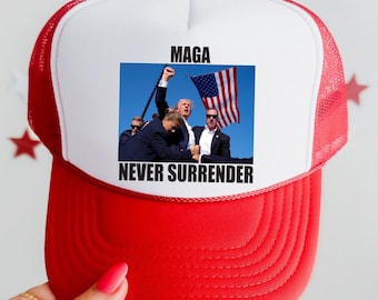 Customizable Trump Rally Trucker Hat: MAGA, Election Cap 2025