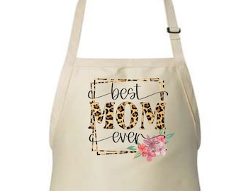 Mom Ever Apron, Personalized Kitchen Apron