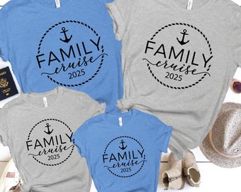 2025 Family Cruise Shirts: Cotton Vacation T-Shirt