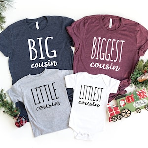 Cousin Crew Shirt ,Big Cousin Shirt, Little Cousin, Littlest Cousin ,Biggest Cousin shirt, Bigger Cousin shirt, Matching Cousin Shirt