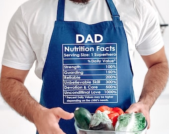 Dad Nutrition Facts Apron, Humorous Father's Day Gift