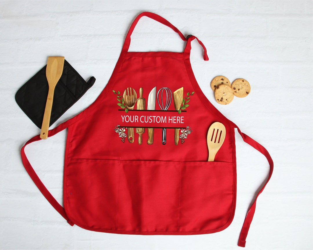 Customize Kitchen Tools Apron, Personalized Cooking Tools Apron, Chef