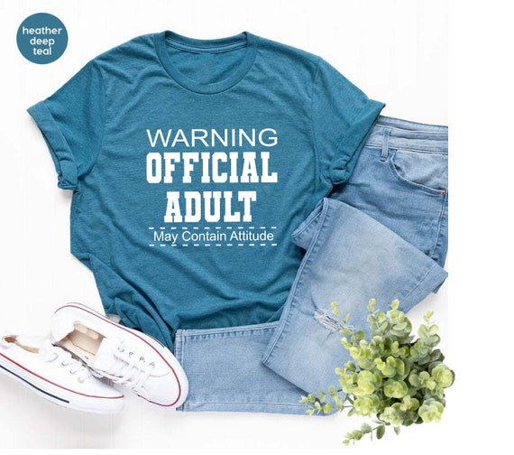 18th Birthday Shirt: Warning Official Adult Tee