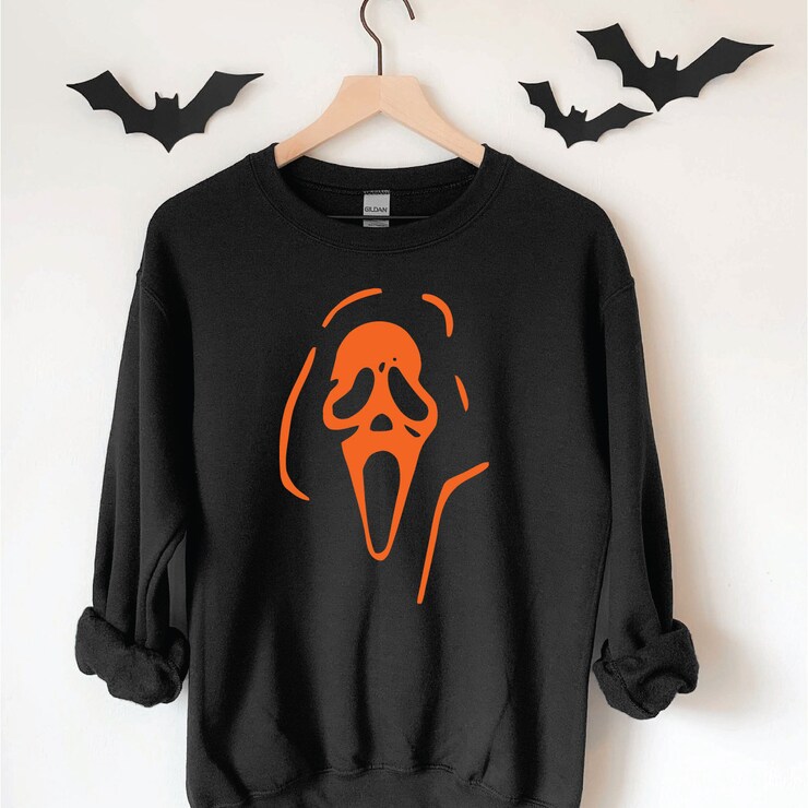 Horror Club Sweatshirt, Scream Shirt, Scream-Ghost Face, Thriller Sweatshirt, Horror Sweatshirt, Halloween Gift Sweatshirt