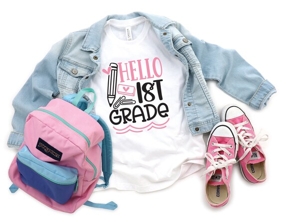 Hello 1st Grade Shirt: First Day of School Tee
