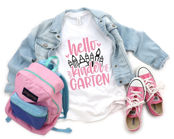 Hello Kindergarten Shirt: First Day of School Tee
