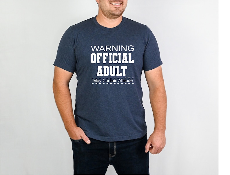 18th Birthday Shirt: Warning Official Adult Tee image 2