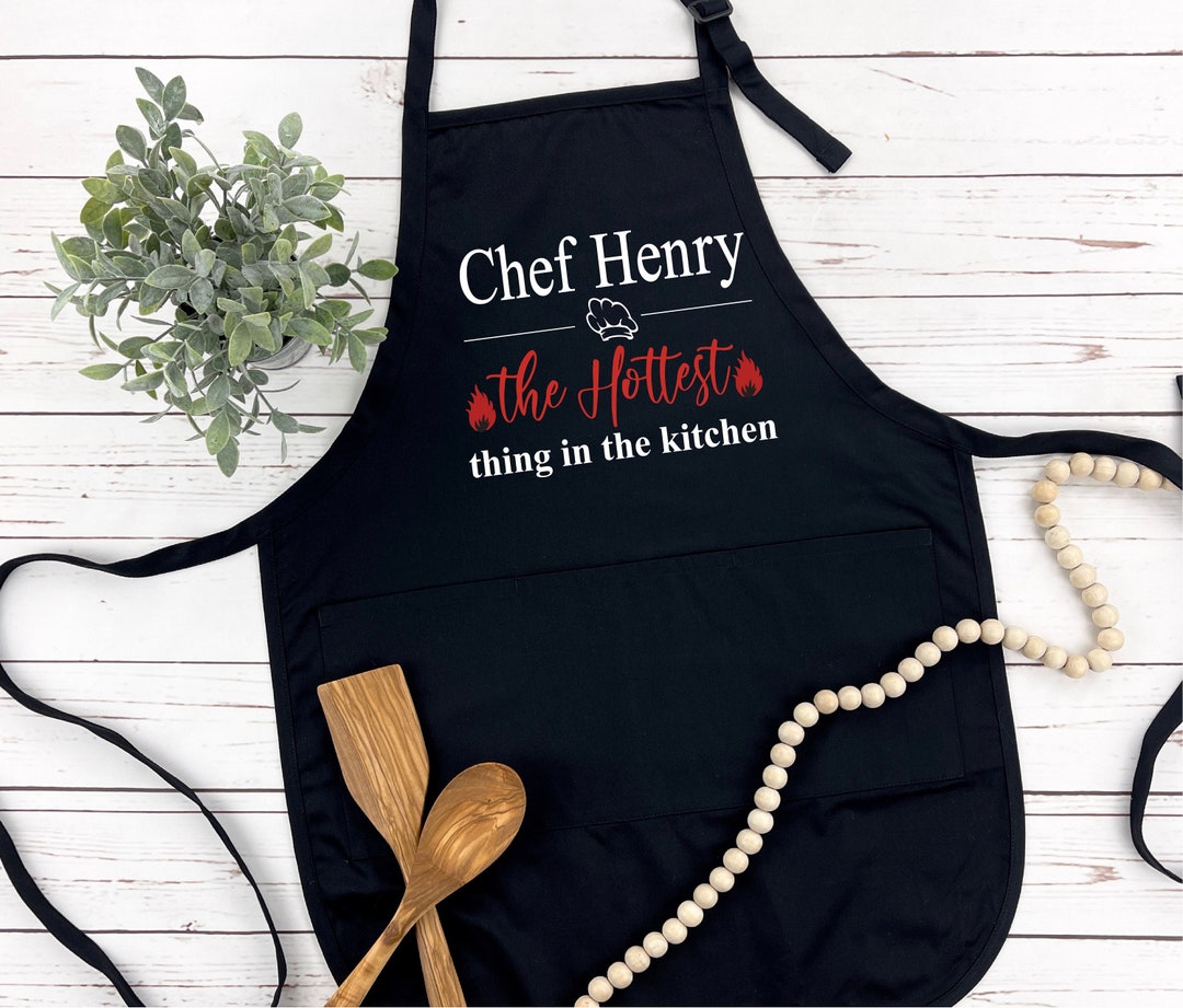Custom Chef Apron: Personalized Cooking Apron With Pockets - Etsy