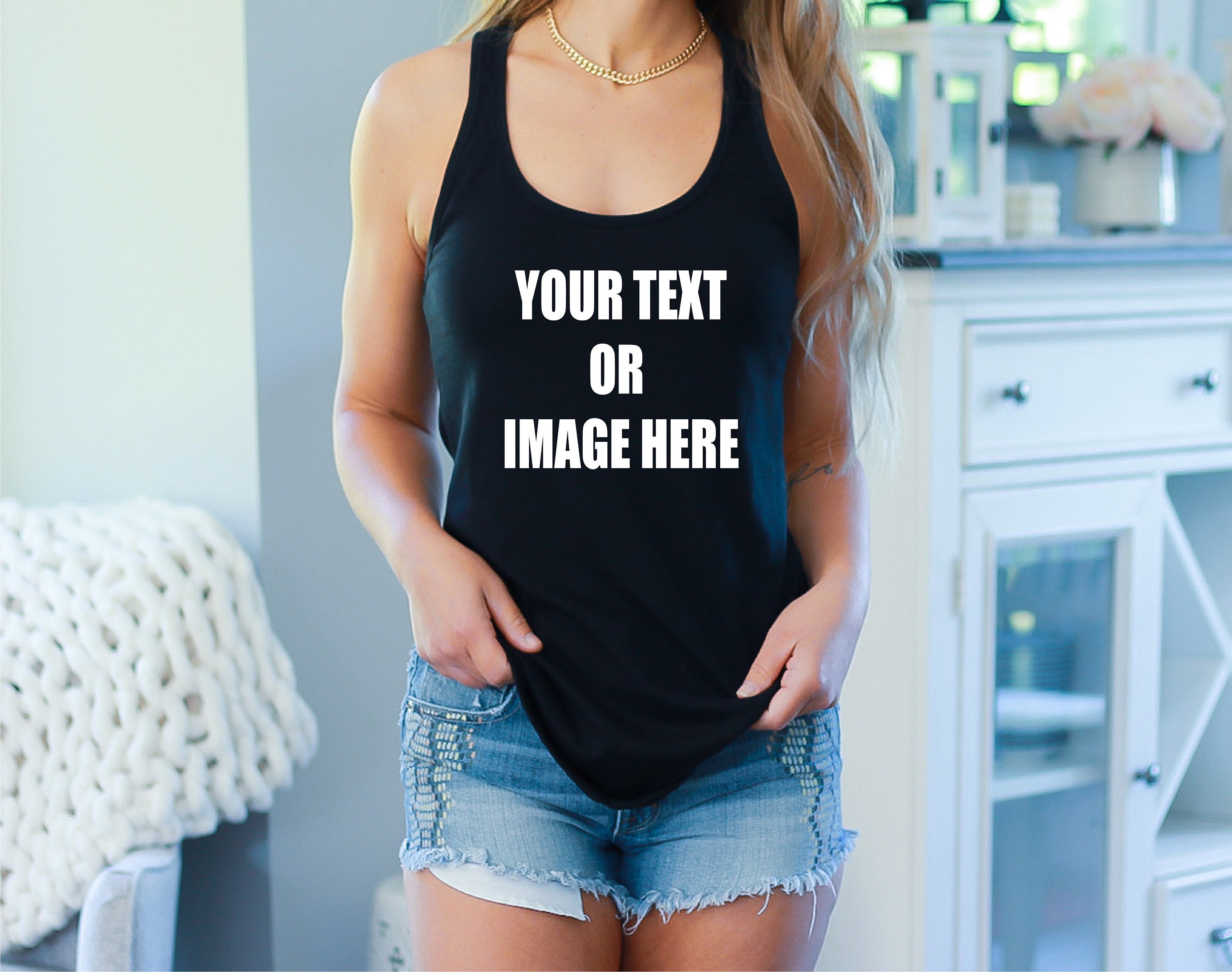 Tank Tops With Words - Etsy Canada