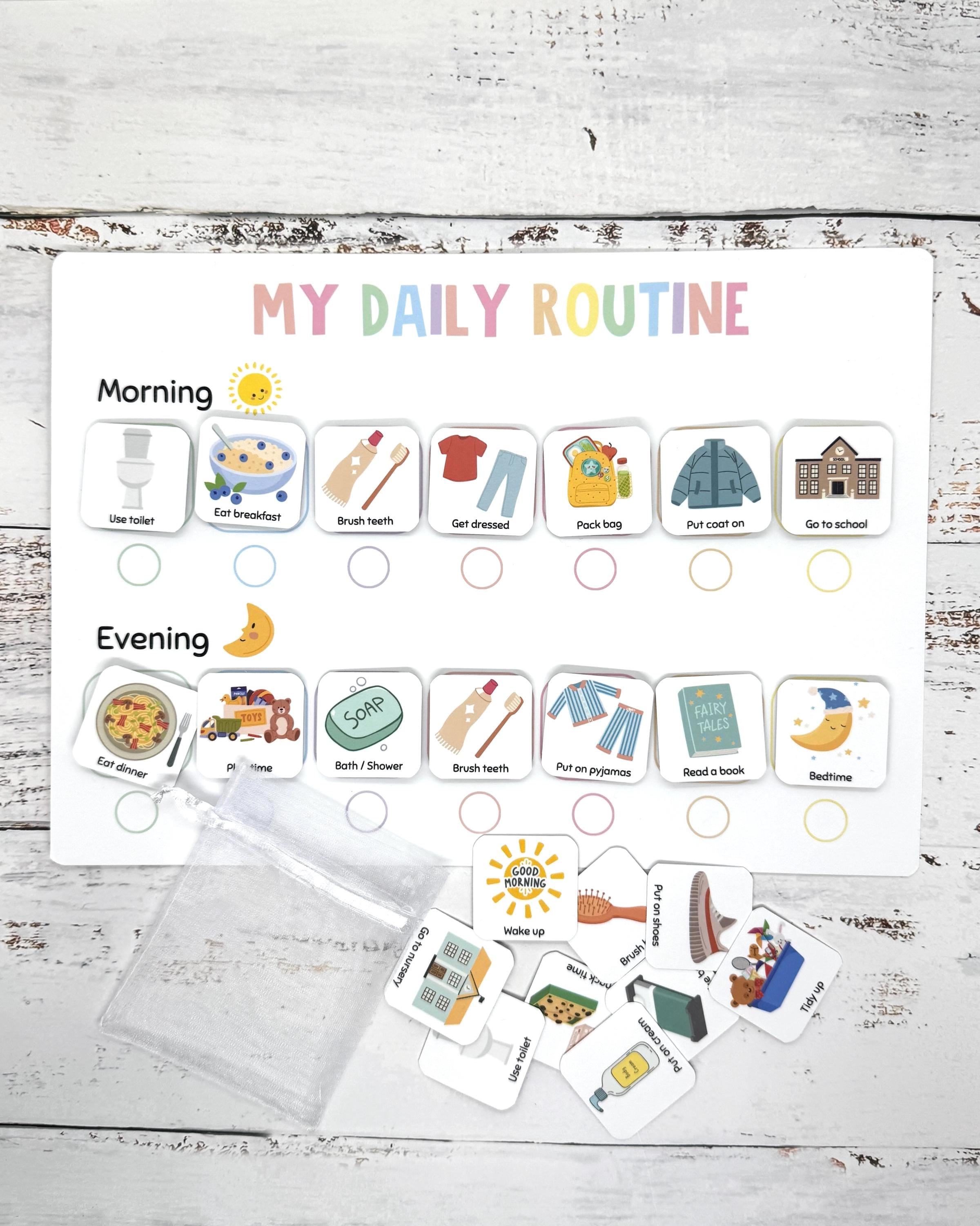 World Routine Chart Daily Routine Chart - Etsy UK