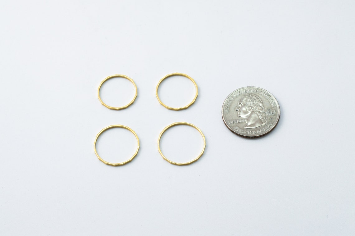 Angled Ring Collection, Brass, Nickel Free, Handmade Jewelry, Dainty ...