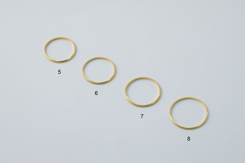 Thin ring collection RB20-01 Ring sets Stackable rings, Nickel free Dainty rings Handmade jewelry Brass