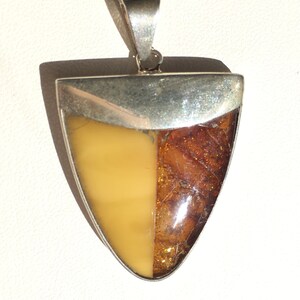 baltic amber pendant set in sterling silver