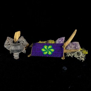 Pulseira de miçangas tchecas - Vozes de Peyote / Pulseira Hikuri Chaquira / Arte Peyote