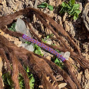Czech Seed Bead Dreadlock Bead - Diamondback / Hair Braid Adornment