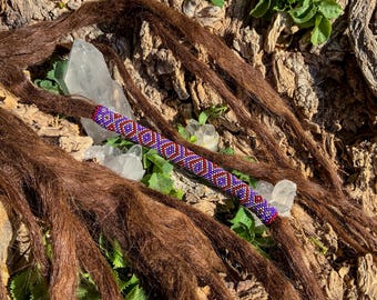 Tsjechische rocailles Dreadlockkraal - Diamondback / Haarvlechtversiering