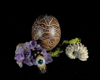 Tsjechische rocaille Dreadlockkraal - goddelijke visie / oog van God / universele waarneming / dreadhead-sieraden / haarvlechtversiering