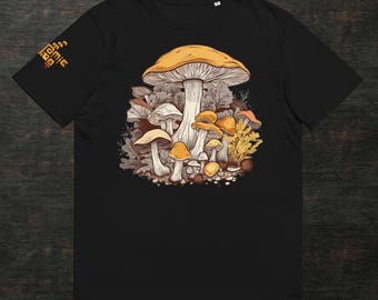 Mushroom Family Unisex organic cotton t-shirt