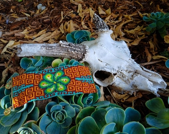 Tsjechische kralenarmband - Peyote Truths / Hikuri Chaquira-armband / Peyote Art