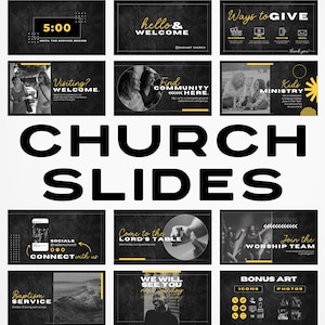 Church Pre-Service Slides, Church Announcement Slides, Announcement Slides, Church Slides, Church PowerPoint, Church Presentation, Worship