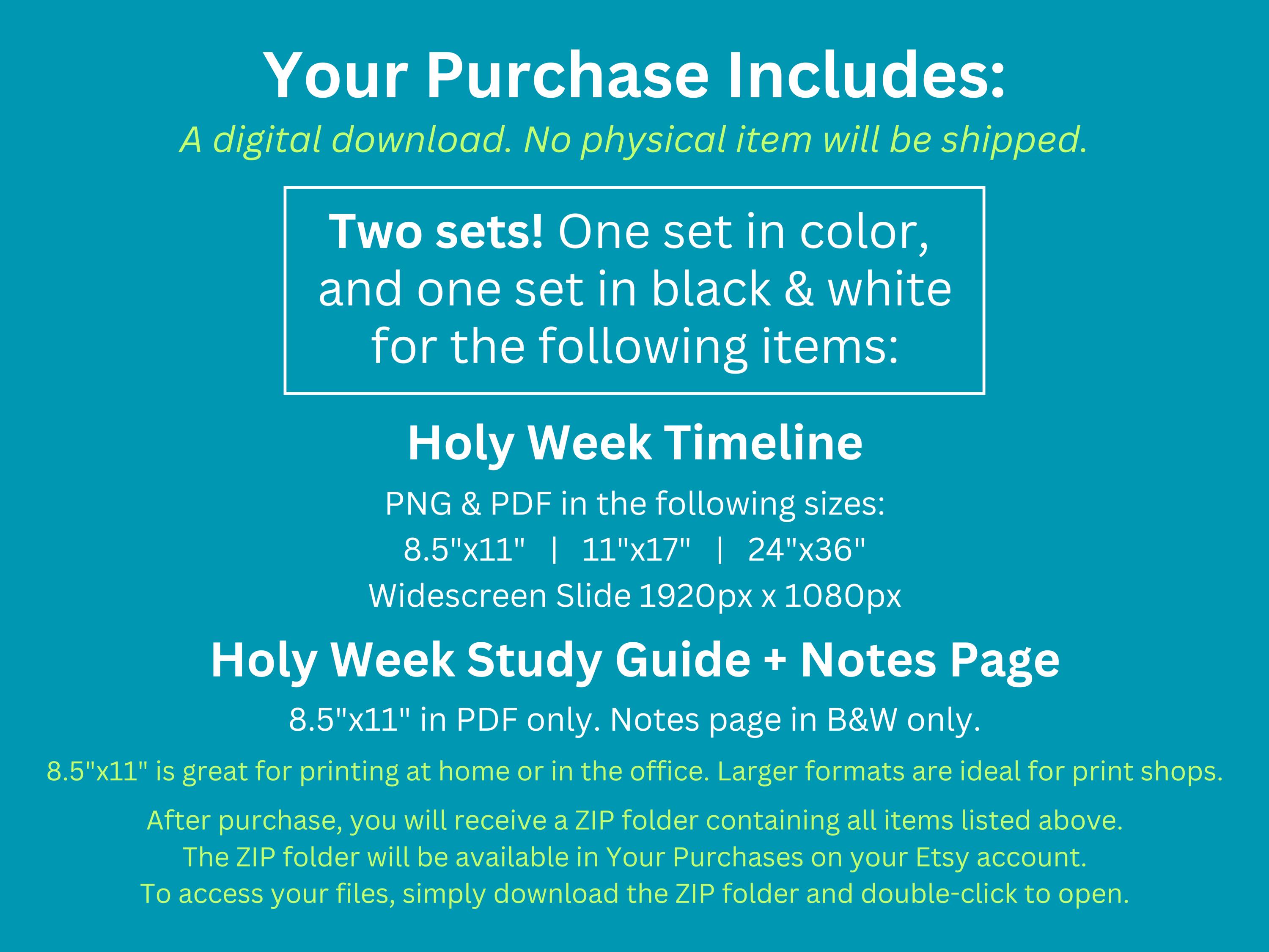 Holy Week Infograph Holy Week Timeline, Resurrection Timeline Printable, Holy Week ...