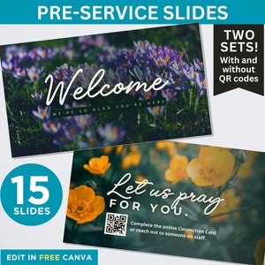 Church Pre-Service Slides, Church Announcement Slides, Announcement Slides, Church Slides, Church PowerPoint, Church Presentation, Worship