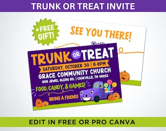 Trunk or Treat Flyer Church Trunk or Treat Flyer Trunk or Treat Trunk or Treat School Trunk or Treat Church Flyer Halloween Flyer